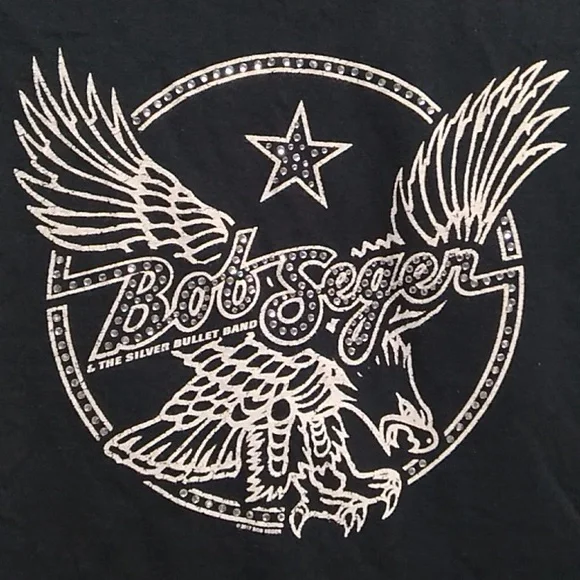SALE! RARE! Bob Seger & The Silver Bullet Band Bling 2017 Shirt Sz.M (BX53) - Picture 3 of 10